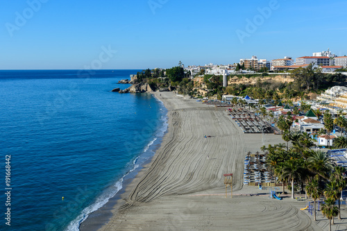 Burriana beach, Nerja, Malaga, Spain. photo