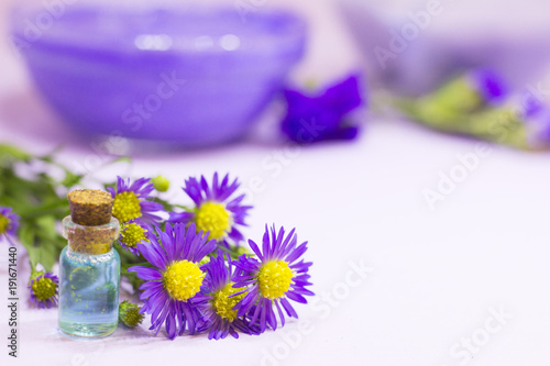 Lavender aromatherapy spa concept