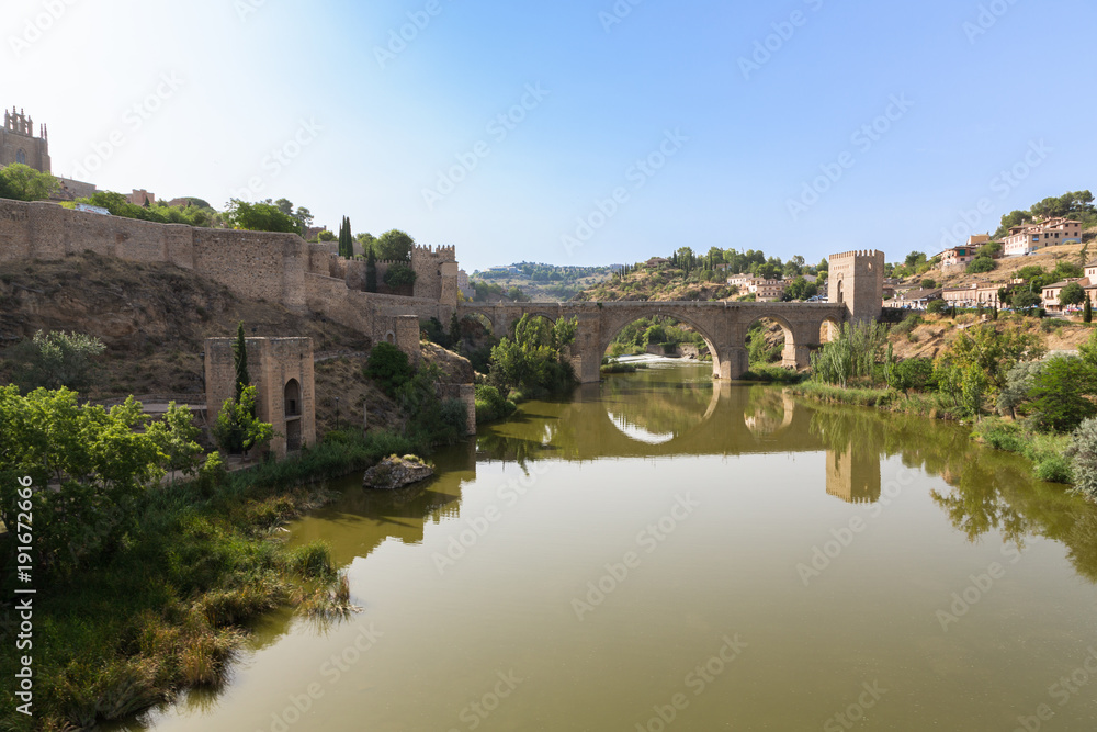 A view of beautiful medieval Toledo, Spain