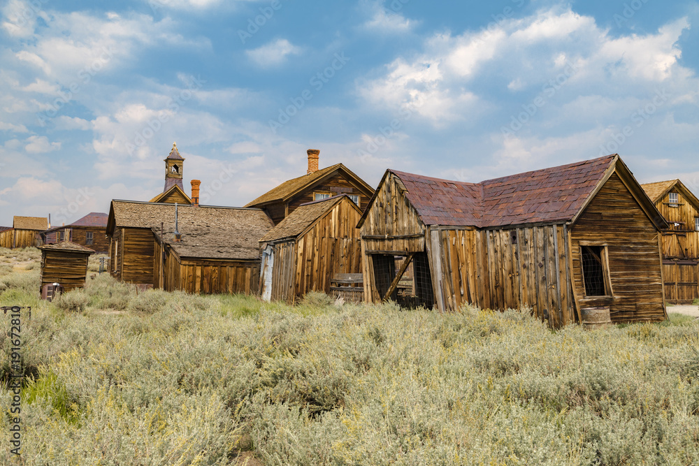 Obraz premium Abandoned buildings from the California gold rush