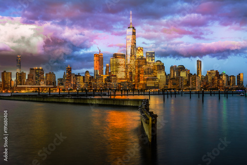 A View of Manhattan from Hoboken Park  New Jersey