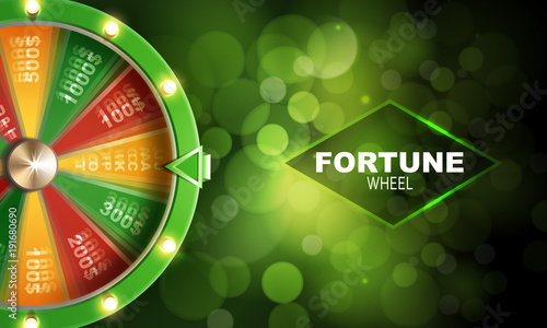 Wheel of fortune gambling background