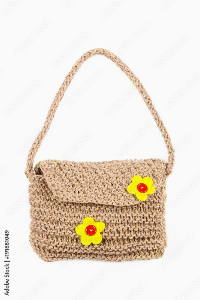 Beige Women's handbag, Ladies bag, Beige female clutch, Beige clutch.Women's bag isolated white background.Bag isolated white background.Clutch isolated white background.