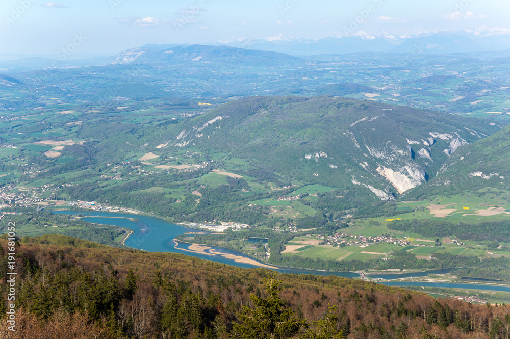 Panoramic view of french Alps