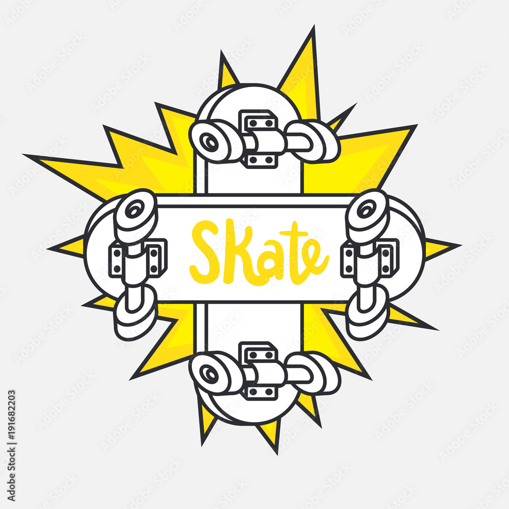 Skateboarding stikel, skate in flight