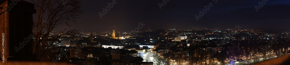 Cluj-Napoca Romania at night