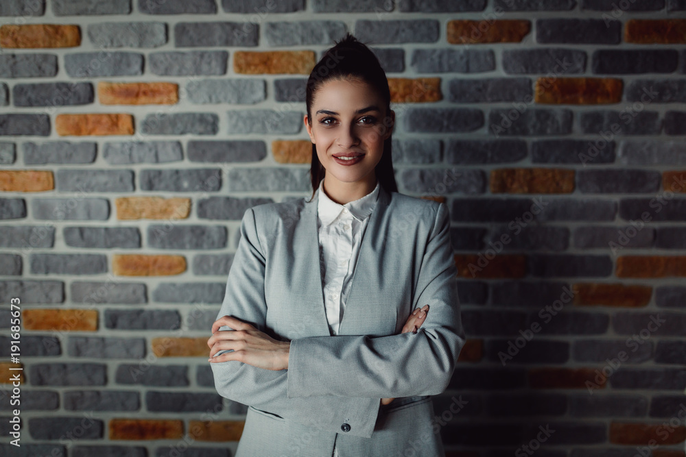 Portrait of beautiful businesswoman. Portrait of beautiful businesswoman.