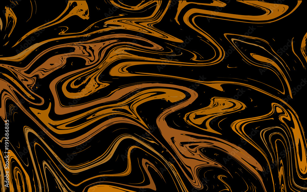 Fototapeta premium Abstract liquid texture, golden marble background