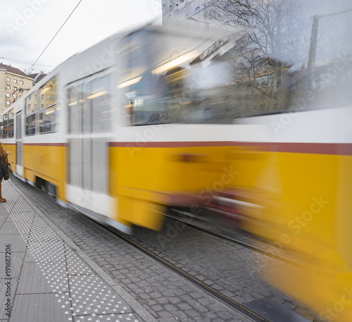 Moving Budapest tram