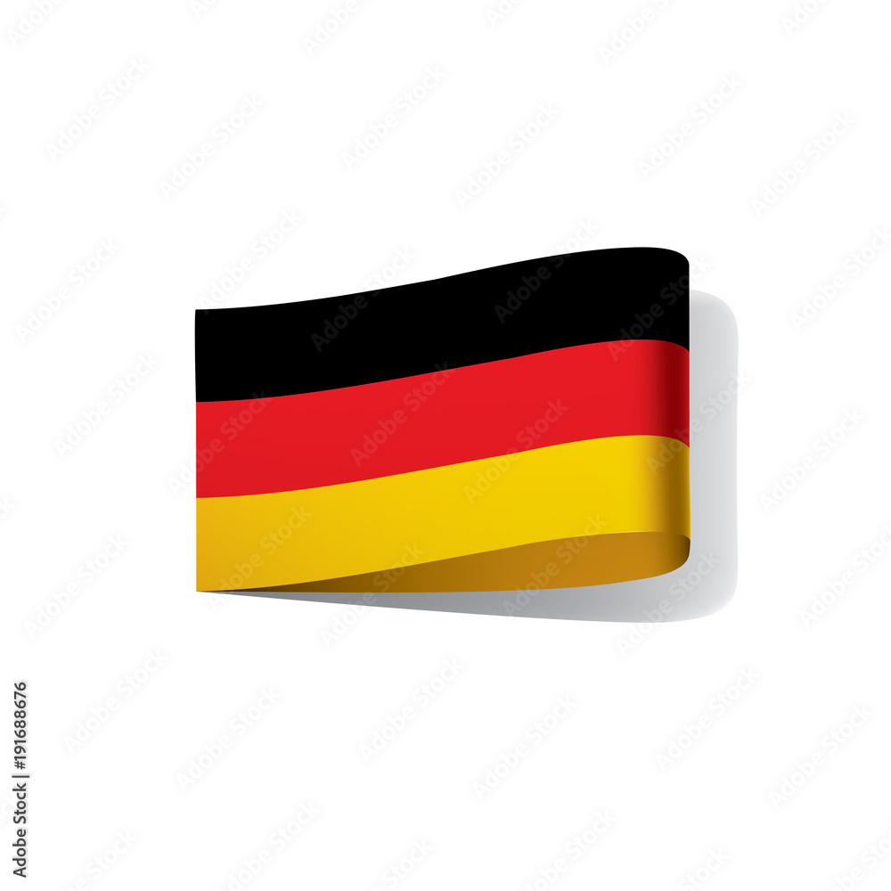 Obraz premium Germany flag, vector illustration