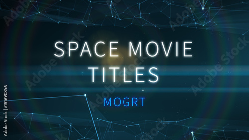 High Tech Lens Flare Space Titles