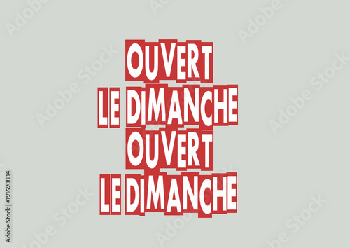 ouvert le dimanche