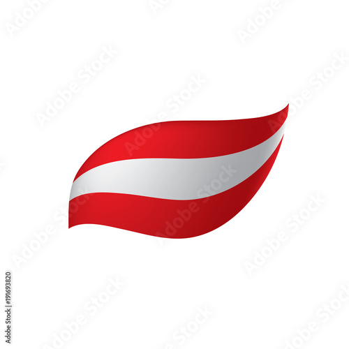 Austria flag, vector illustration