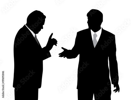  Two businessmen arguing