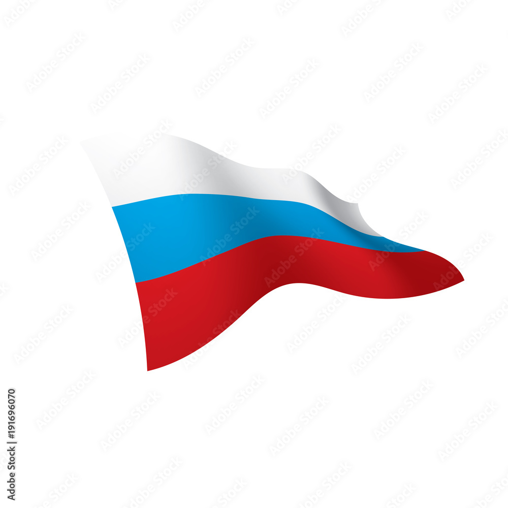 Russia flag, vector illustration Russia flag, vector illustration