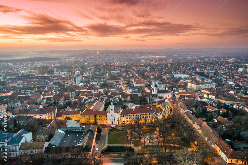 Obraz premium Pecs, Bird eye view