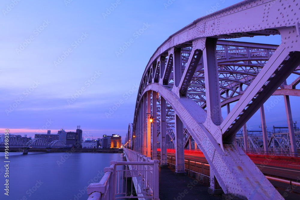 Obraz premium Osaka night view