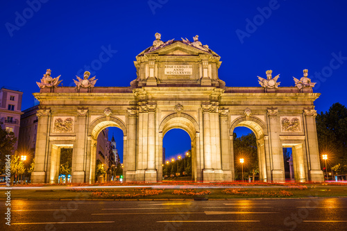 The Alcala Door (Puerta de Alcala) is a one of the ancient doors of the city of Madrid, Spain