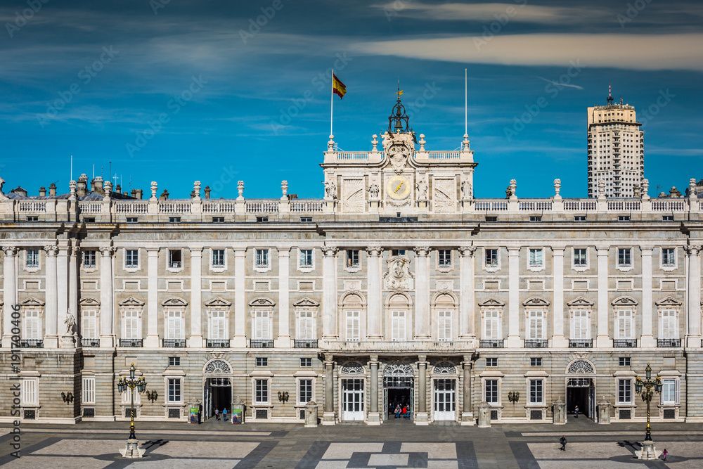Royal Palace of Madrid is the official residence of the Spanish Royal Family at the city of Madrid, Spain