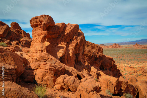 Natural Building of Elephant Rock in the Valley of Fire
