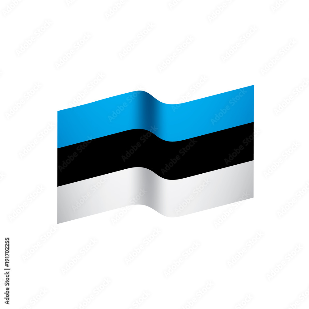 Estonia flag, vector illustration Estonia flag, vector illustration