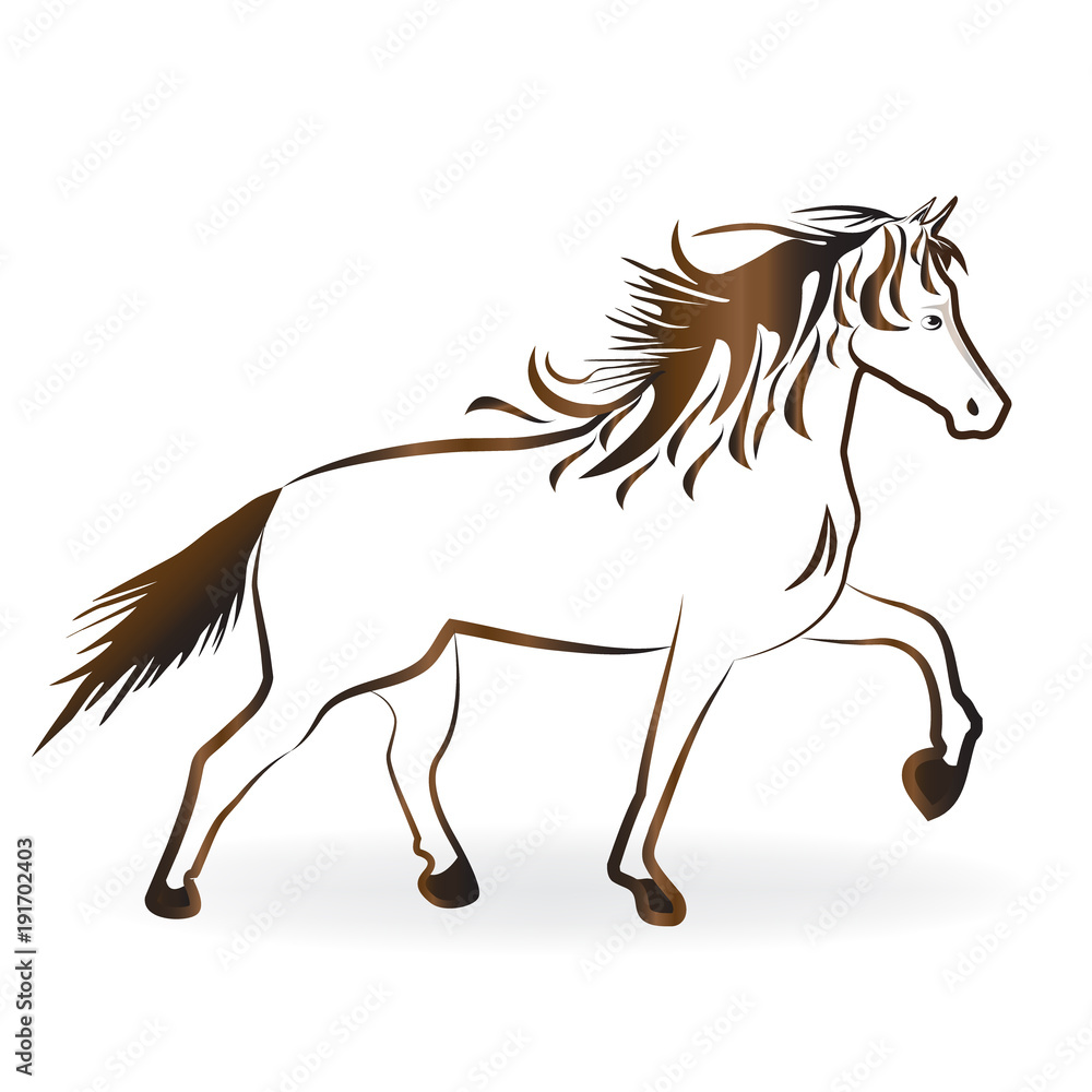 Logo beautiful horse icon Logo beautiful horse icon