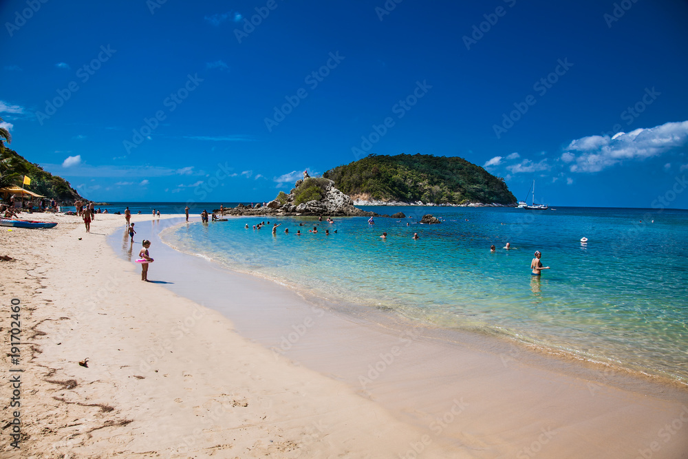 Obraz premium Yanui beach and Promthep cape , Phuket, Thailand.