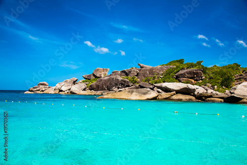 Tropical beach at Similan Island in Andaman Sea, Thailand.