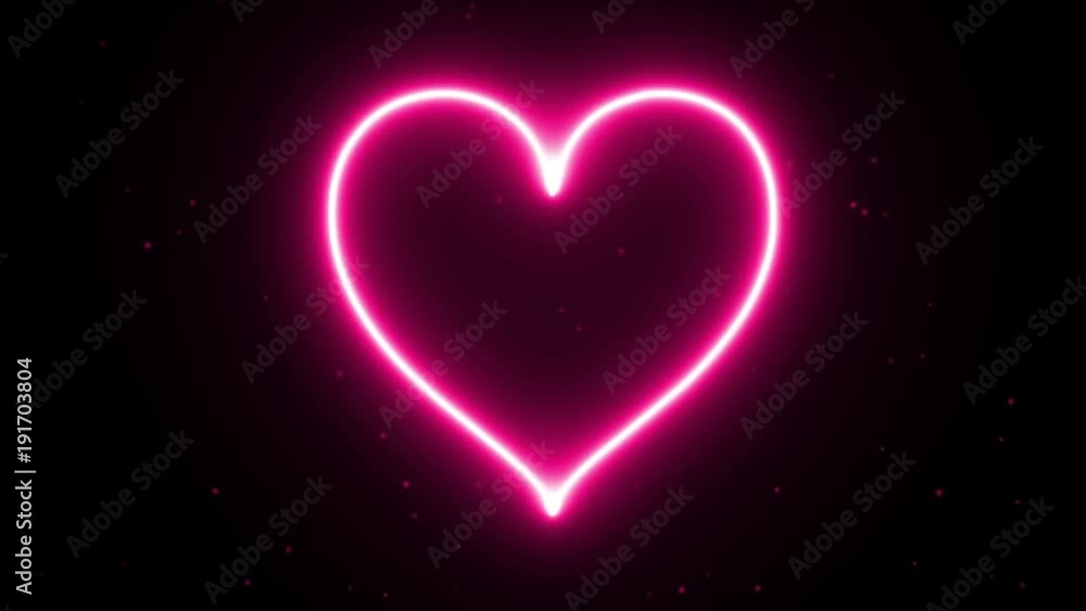 4K Animation appearance pink Heart energy shape flame or burn on the dark background and fire spark. Motion graphic and animation background. 4K Animation appearance pink Heart energy shape flame or burn on the dark background and fire spark. Motion graphic and animation background.