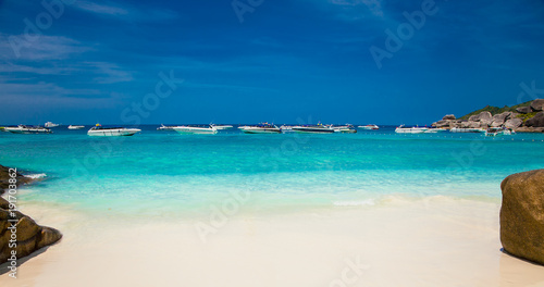 Fototapeta Naklejka Na Ścianę i Meble -  Tropical beach at Similan Island in Andaman Sea, Thailand.