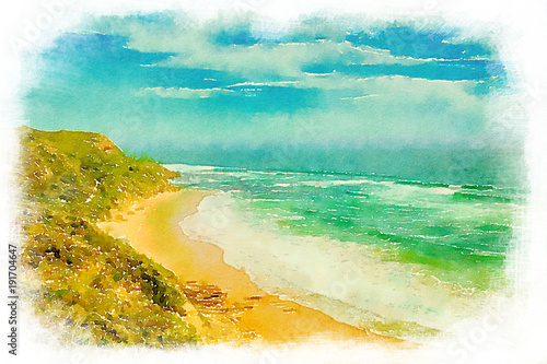 Glenair beach in Australia