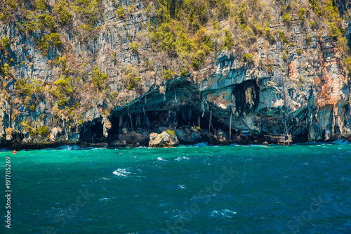 Viking cave in Phi-Phi Leh island. Thailand.