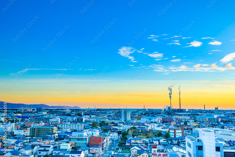 夕暮れの街並み 夕暮れの街並み