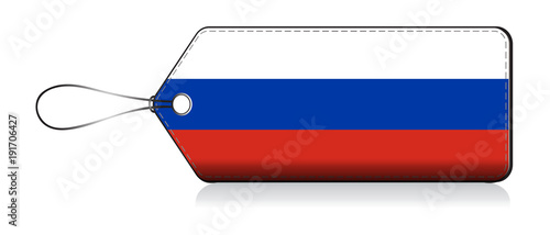 Russian flag emogi, Label of product for made in Russia