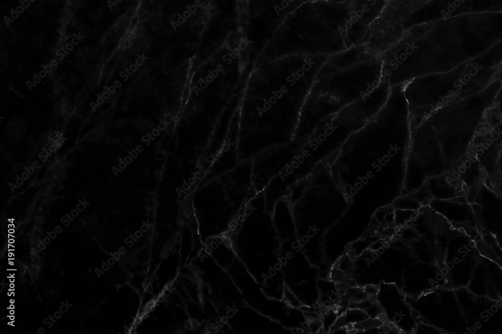 Abstract black marble surface background.