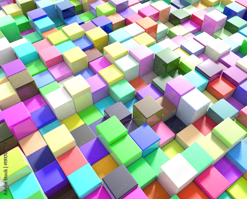 カラフルなキューブ