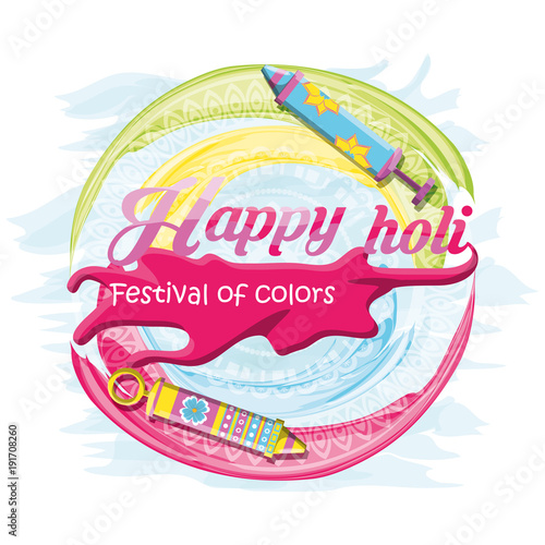 Happy holi design