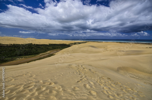 Sand dunes at Cape Reinga  New Zealand