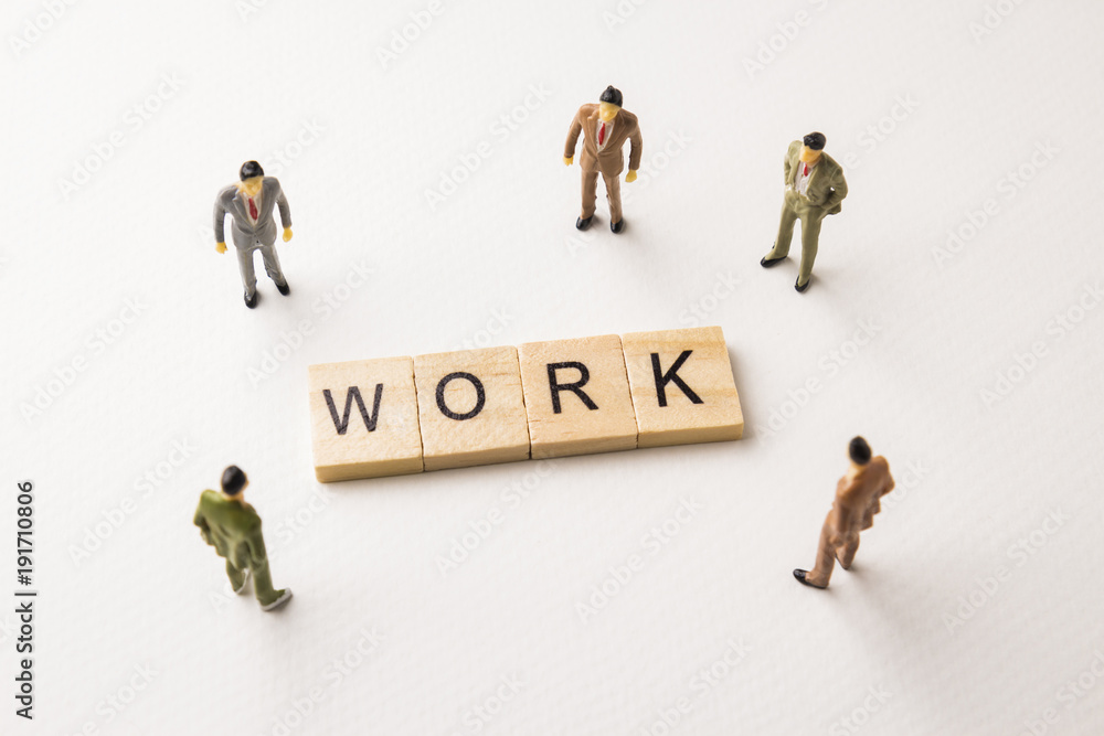 businessman figures meeting on work conceptual businessman figures meeting on work conceptual