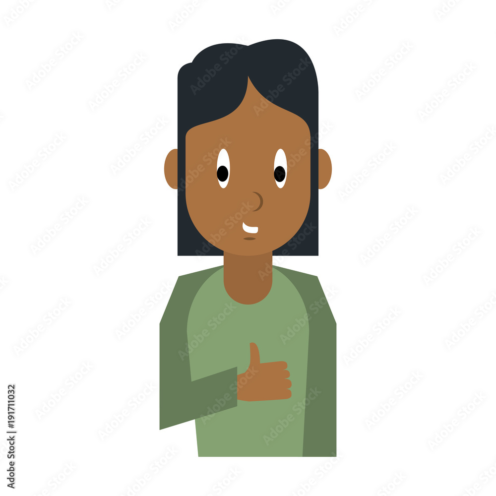 Young woman cartoon icon vector illustration graphic design Young woman cartoon icon vector illustration graphic design