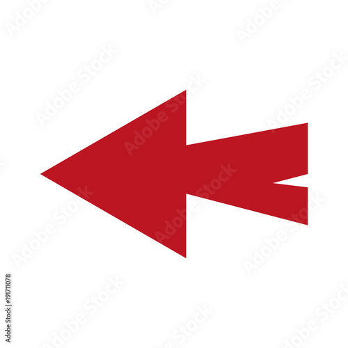 Arrow left videogame sign icon vector illustration graphic design