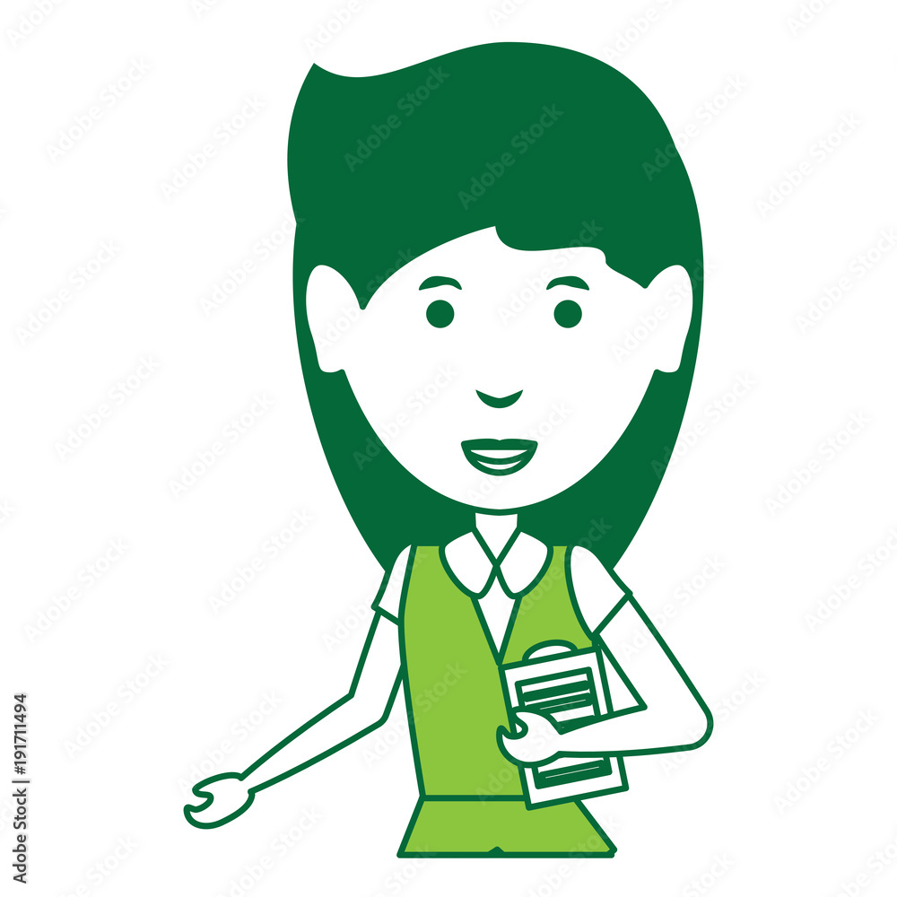 cartoon businesswoman icon cartoon businesswoman icon
