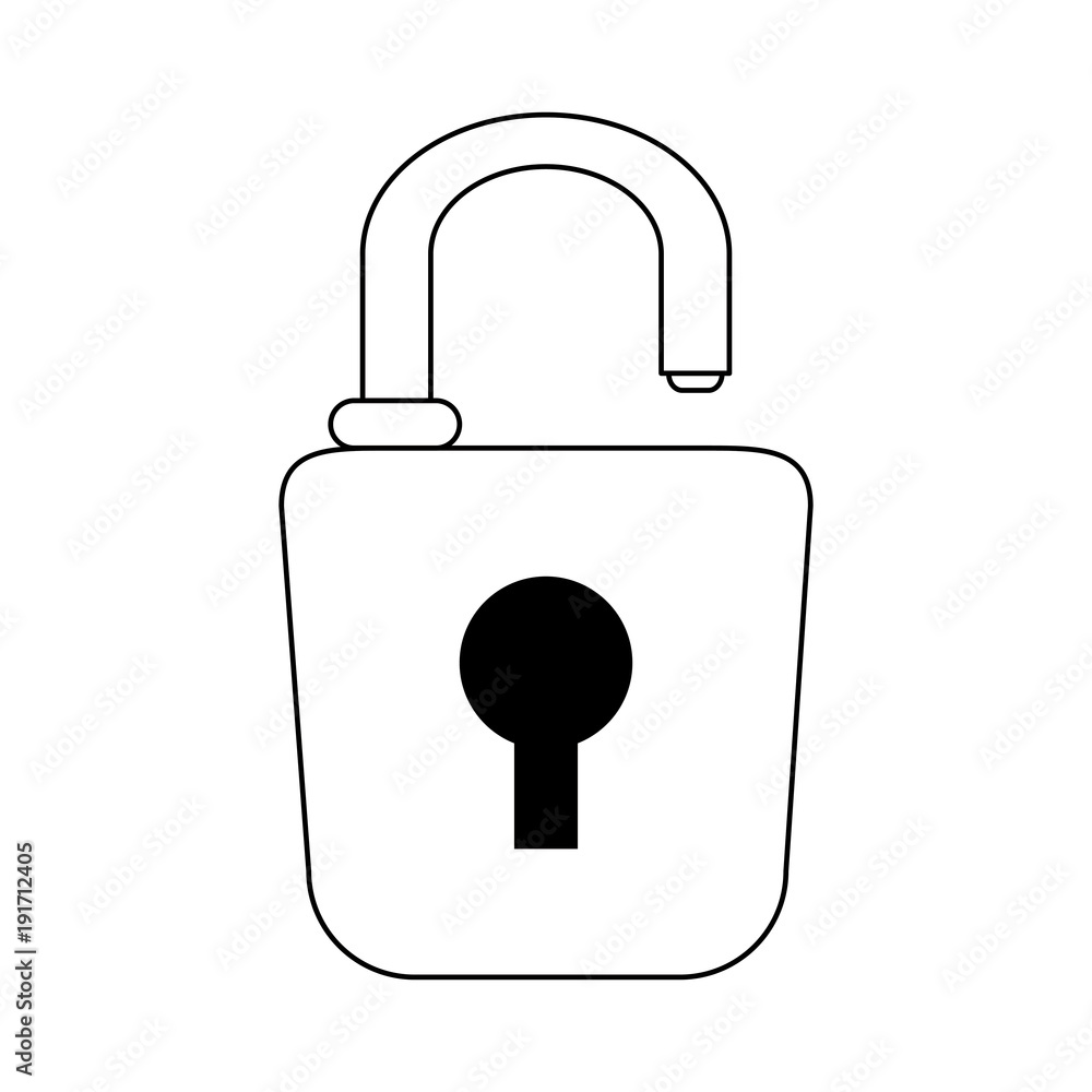 Padlock security symbol icon vector illustration graphic design Padlock security symbol icon vector illustration graphic design