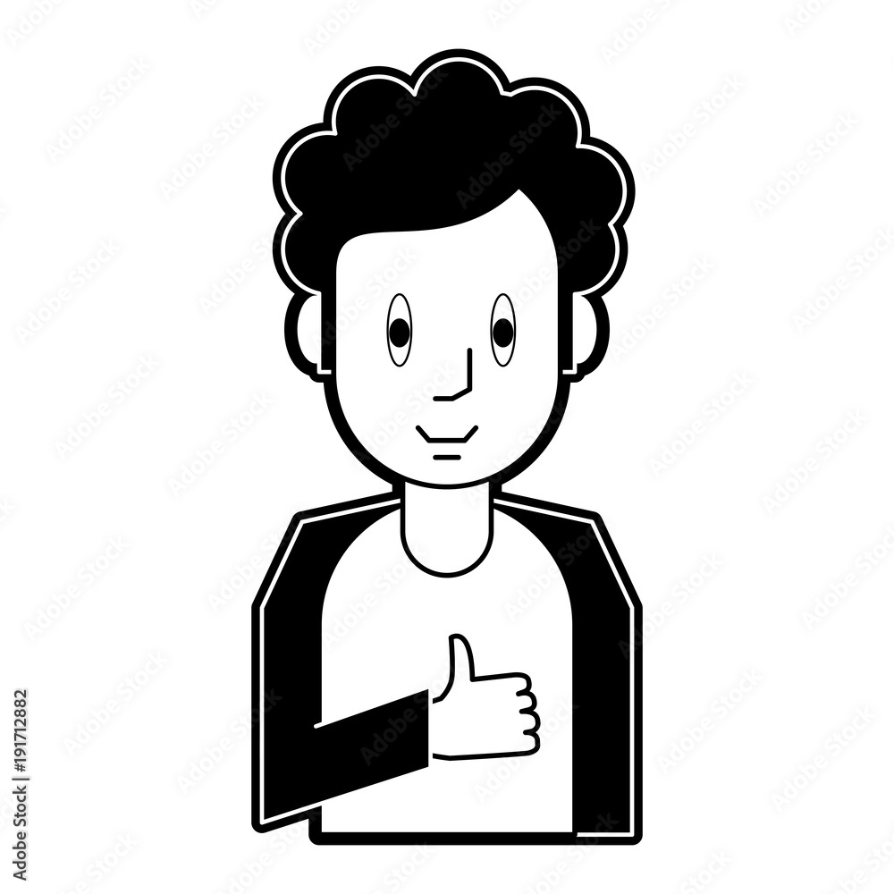 Young man cartoon icon vector illustration graphic design Young man cartoon icon vector illustration graphic design