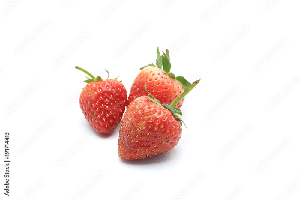 Fresh strawberry on white backgrounds. Fresh strawberry on white backgrounds.