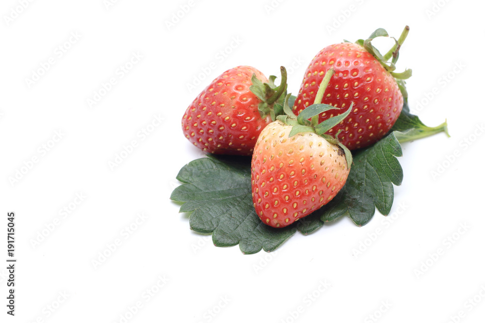 Fresh strawberry on white backgrounds. Fresh strawberry on white backgrounds.