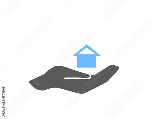 house donate symbol, house loan