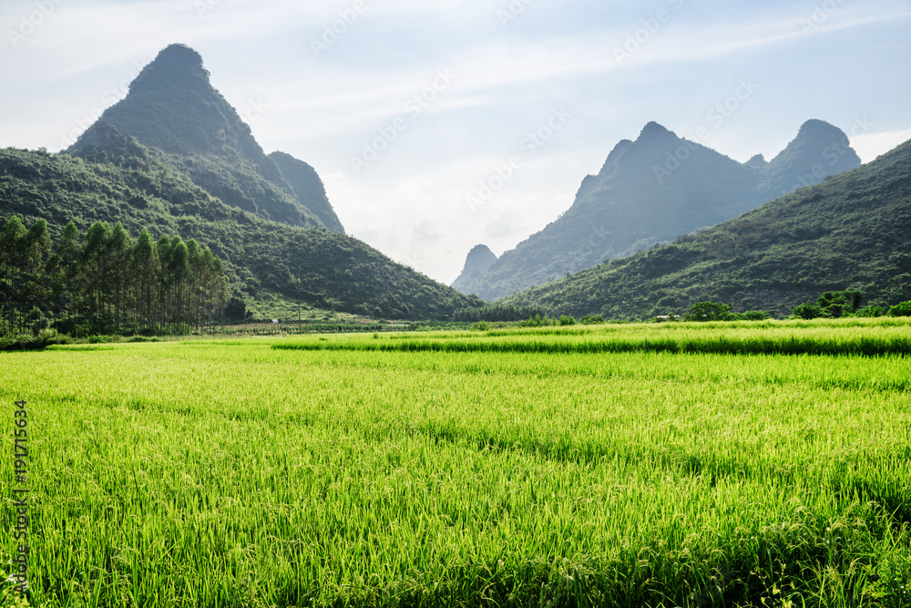 Beautiful landscape at Yangshuo County of Guilin, China