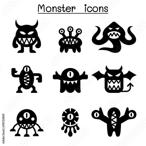 Monster icon set