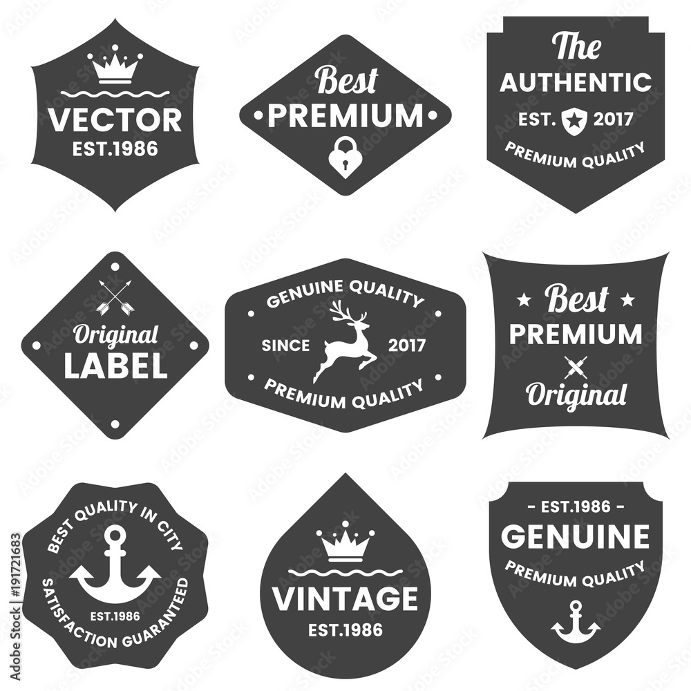 Obraz premium Vintage Retro Vector Logo for banner